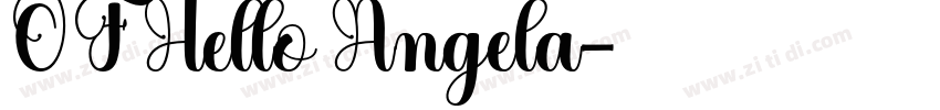 OF Hello Angela字体转换